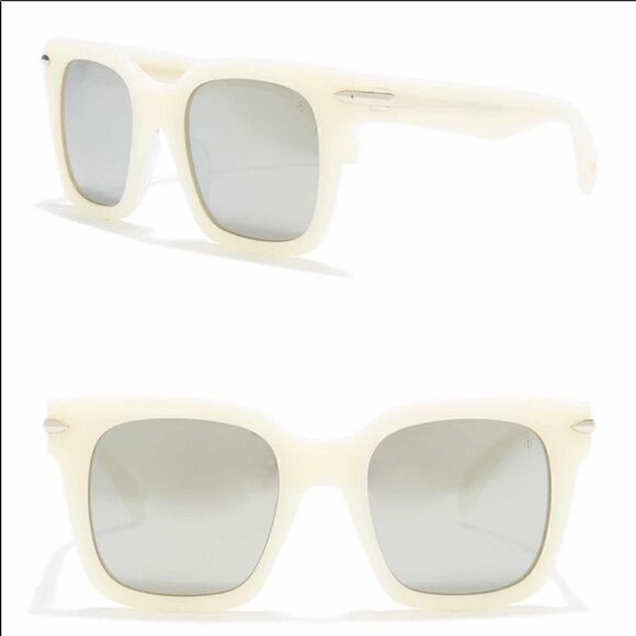 RAG & Bone square oversized sunglasses pearl white new main image 7